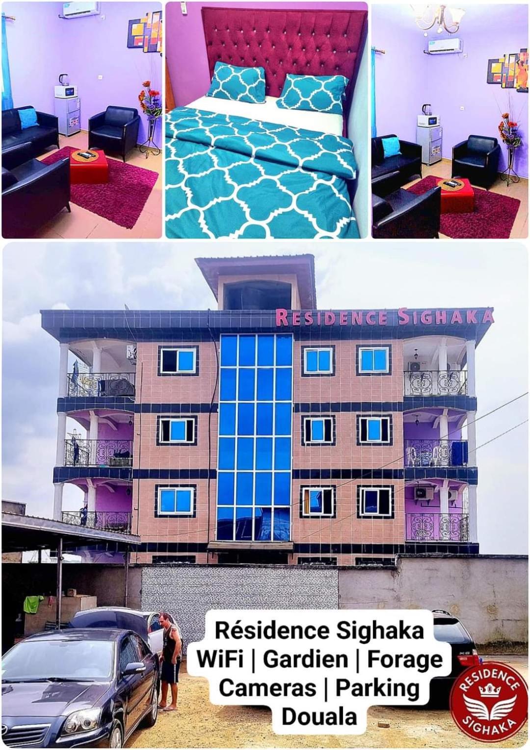 Residence Sighaka - Studio Meuble Vip Avec Wifi, Gardien, Parking Douala Luaran gambar